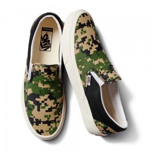 Vans Customs Pixel Camo Slip On Schuhe Herren Camouflage | 32950YAOM