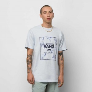 Vans Klassische Print Box T-shirts Herren Blau | 28015FPGQ