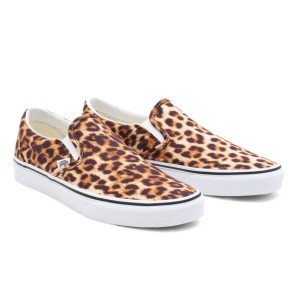 Vans Leopard Klassische Slip On Schuhe Damen Schwarz Weiß | 43290YELI